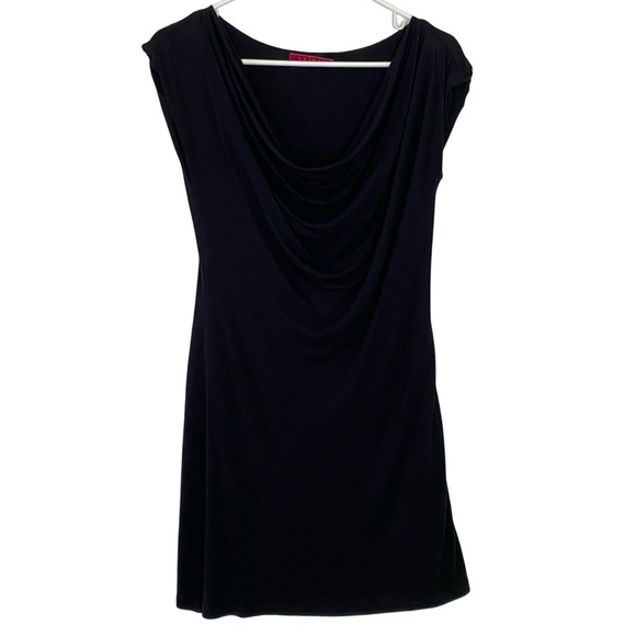 Velvet Brand Little Black Dress Womens Size Small Soft Jersey Knit Cowl Neck - Picture 1 of 9